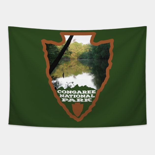 Congaree National Park arrowhead Tapestry by nylebuss