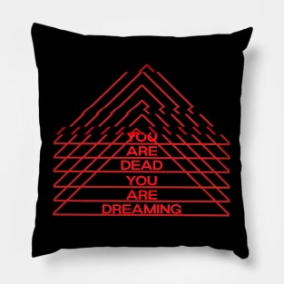 You are Dreaming Red and Red Pillow