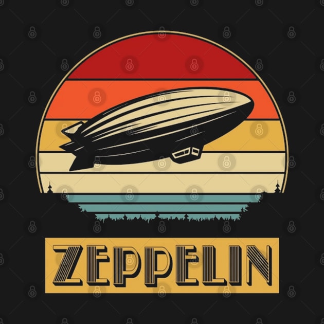 Airship Zeppelin by Viinlustraion