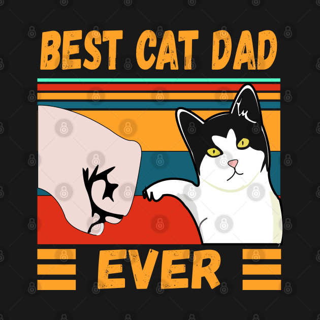 Best Cat Dad Ever, Gift Idea For Fathers by FabulousDesigns