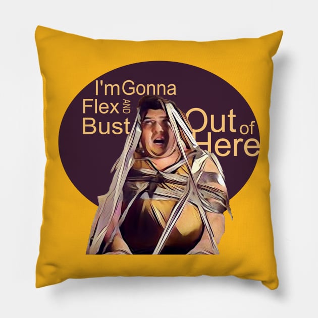 Red Pineapple Express Pillow by awesomeniemeier