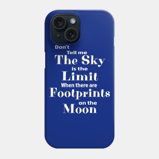 Footprints on The Moon Phone Case