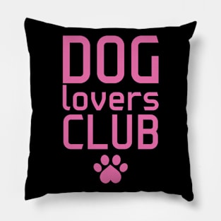 dog lovers club 3 Pillow