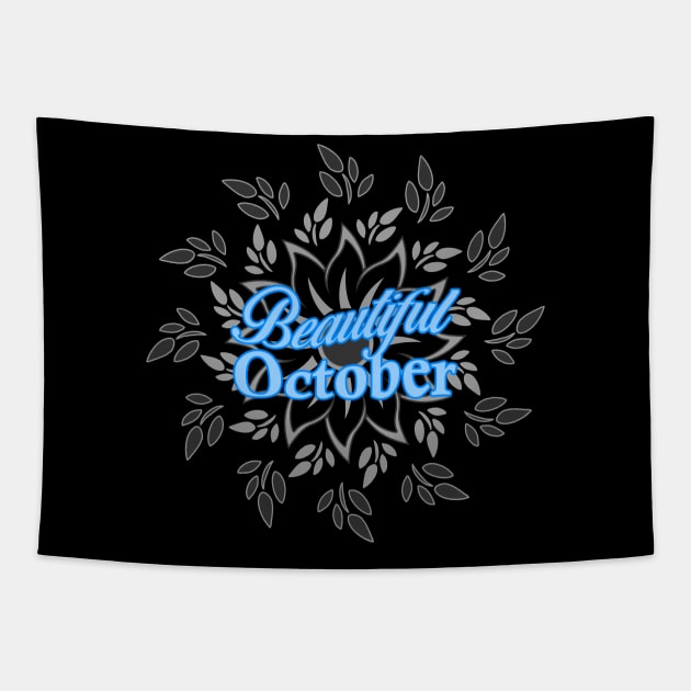 Beautiful October Tapestry by SanTees