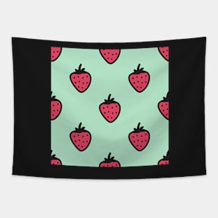 Cute strawberry pattern Tapestry