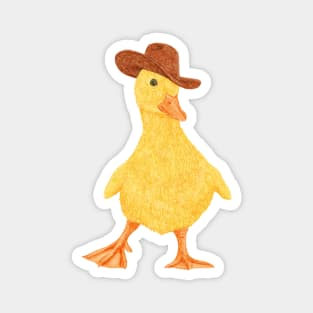 Daphne The Cowgirl Duckling Magnet