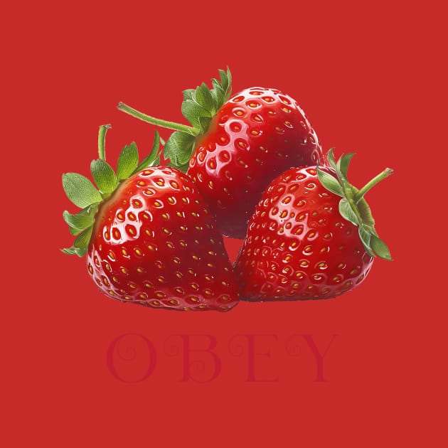 Obey The Strawberry by DavidLoblaw