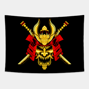 Samurai and Sword Tapestry