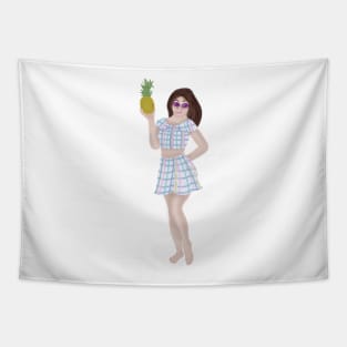 Pinapple Girl Tapestry