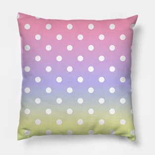 Pastel Rainbow Polka Dots! Pillow