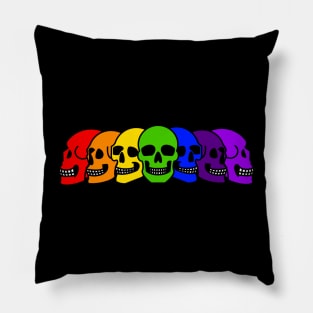 Pride Skulls Gay Pillow