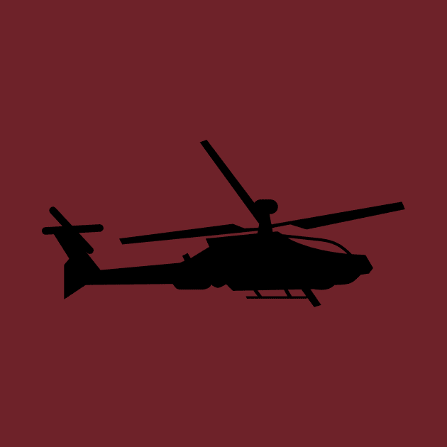 Black Helicopter Apache Blackhawk by carobaro