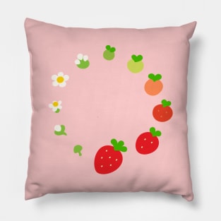 Strawberry Life Cycle Pillow