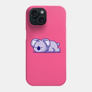 Cute Koala Sleeping Cartoon Phone Case