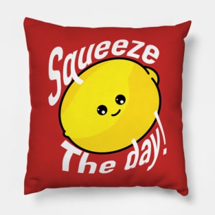 SQUEEZE The Day!  Cute Lemon Pillow