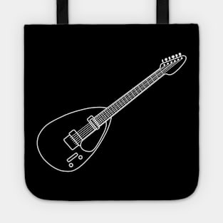 Classic Vox Mark VI Teardrop guitar outline graphic Tote