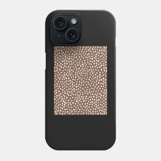 Brown Dalmatian Print Mask Phone Case