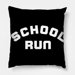 School Run. Back To School Design For Parents Pillow