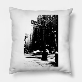 New York Street Sign Pillow