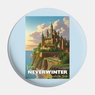 Neverwinter Tourism Poster - Sword Coast D&D Art Pin