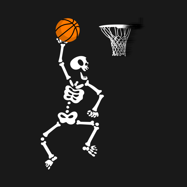 basketball skeleton halloween - Basketball Skeleton Halloween - T-Shirt ...
