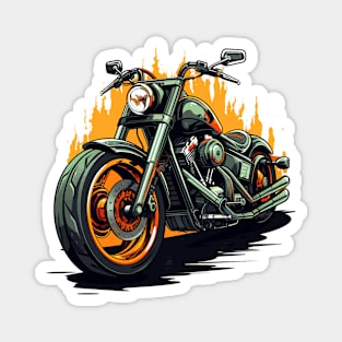 Motorcycle Illustration Magnet