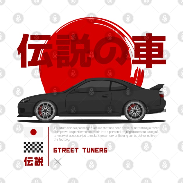 Tuner Black Silvia S15 JDM by GoldenTuners