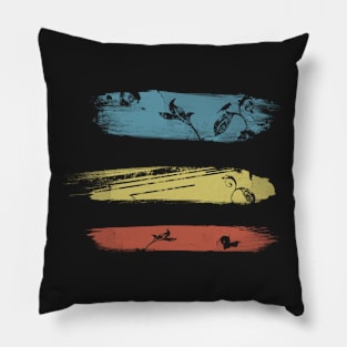 Love Nature Grunge Paint Pillow