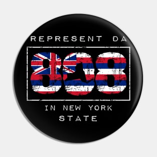 Rep Da 808 in New York State by Hawaii Nei All Day Pin