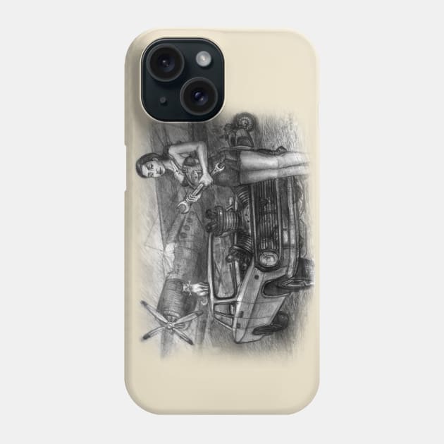 girl mechanic Phone Case by Ksenia1991