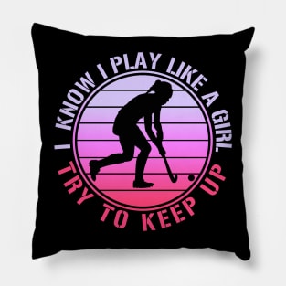 Hockey Girl Pillow