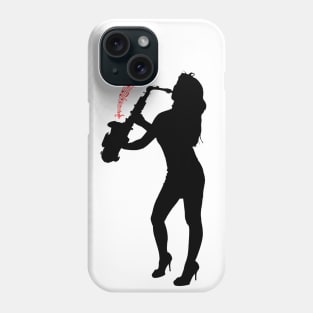 saxophone girl Phone Case