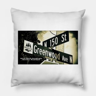 150th Street & Greenwood Avenue, Shoreline, Washington by Mistah Wilson Pillow