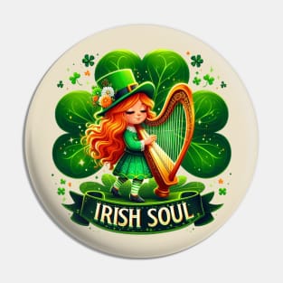Irish Harp Pin