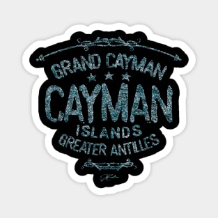 Grand Cayman, Cayman Islands, Rough Text Magnet