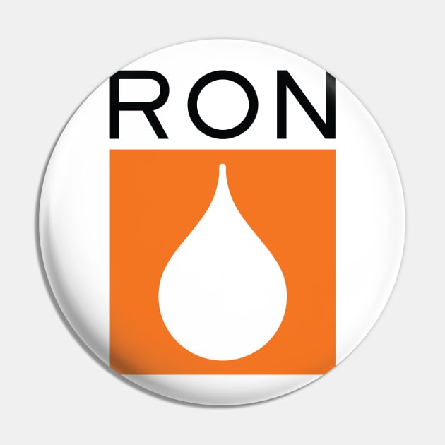 RON - GTA Oil Company Logo Pin by straightupdzign