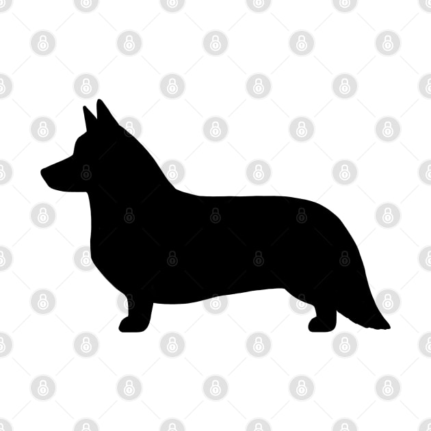 Cardigan Welsh Corgi Silhouette by Coffee Squirrel