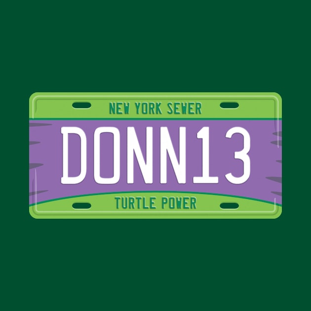 Donatello License Plate by DCLawrenceUK