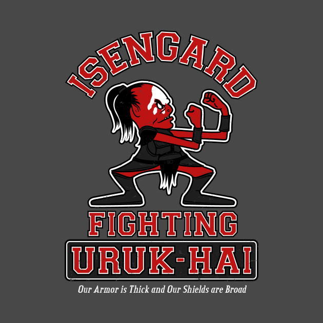 Isengard Fighting Uruk-Hai by adho1982