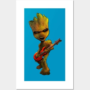 Rocket and Baby groot, an art print by Miru - INPRNT