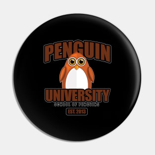 Penguin University - Brown Pin