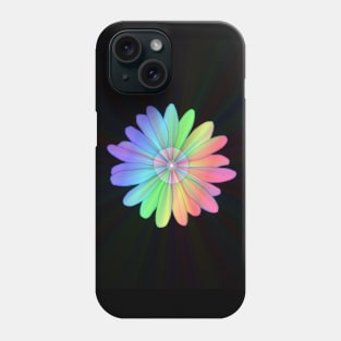 Supernova Rainbow Flower Phone Case