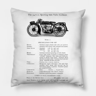 Sunbeam motorbike catalogue 1927 Pillow