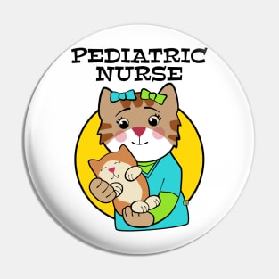 Pediatric Nurse Cat with Kitten Pin