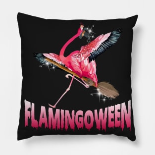 Flamingoween  Flamingo Mummy Costume Happy Hallowe Pillow