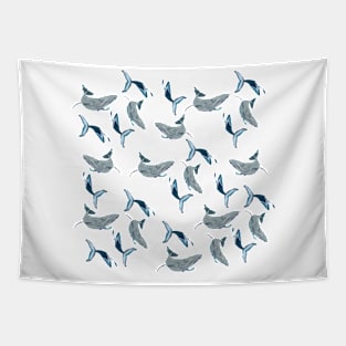 Whales Ocean Life Tapestry