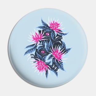 Hidden Creatures - Pink / Grey Pin