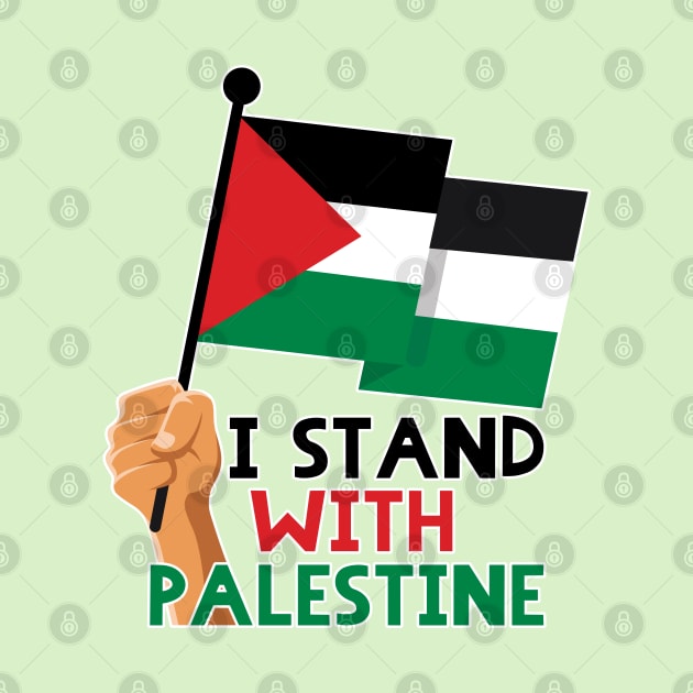 I Stand with Palestine - Free Palestine - I Love Palestine - Palestinian Resistance Solidarity Design by QualiTshirt