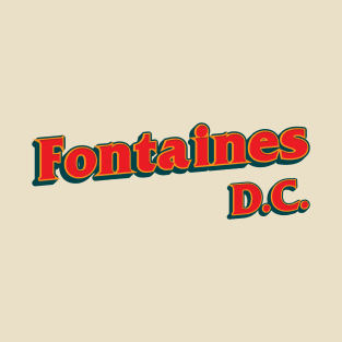 Retro Typography 80s Style Fontaines D.C. T-Shirt