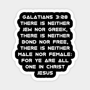 Galatians 3:28 King James Version (KJV) Bible Verse Typography Magnet